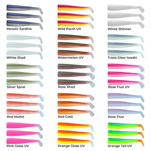 GT-Bio Roller Shad 125 Silikon Yem Yedek Gövde ( 3 Adet )
