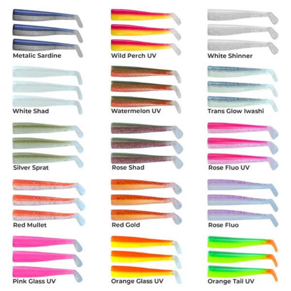 GT-Bio Roller Shad 125 Silikon Yem Yedek Gövde ( 3 Adet )