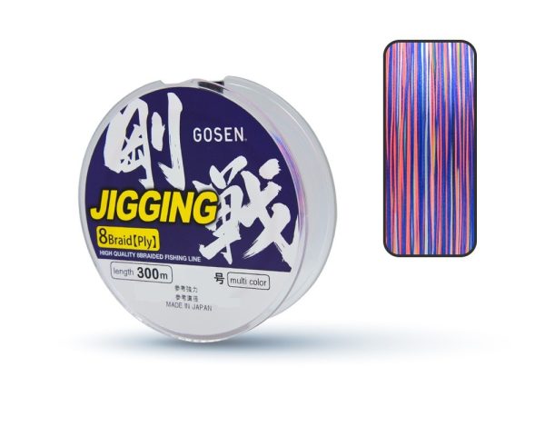 Gosen Jigging Braid PE 8 Örgü Jig ve Tai Rubber İpi 300mt Multi PE 0,8