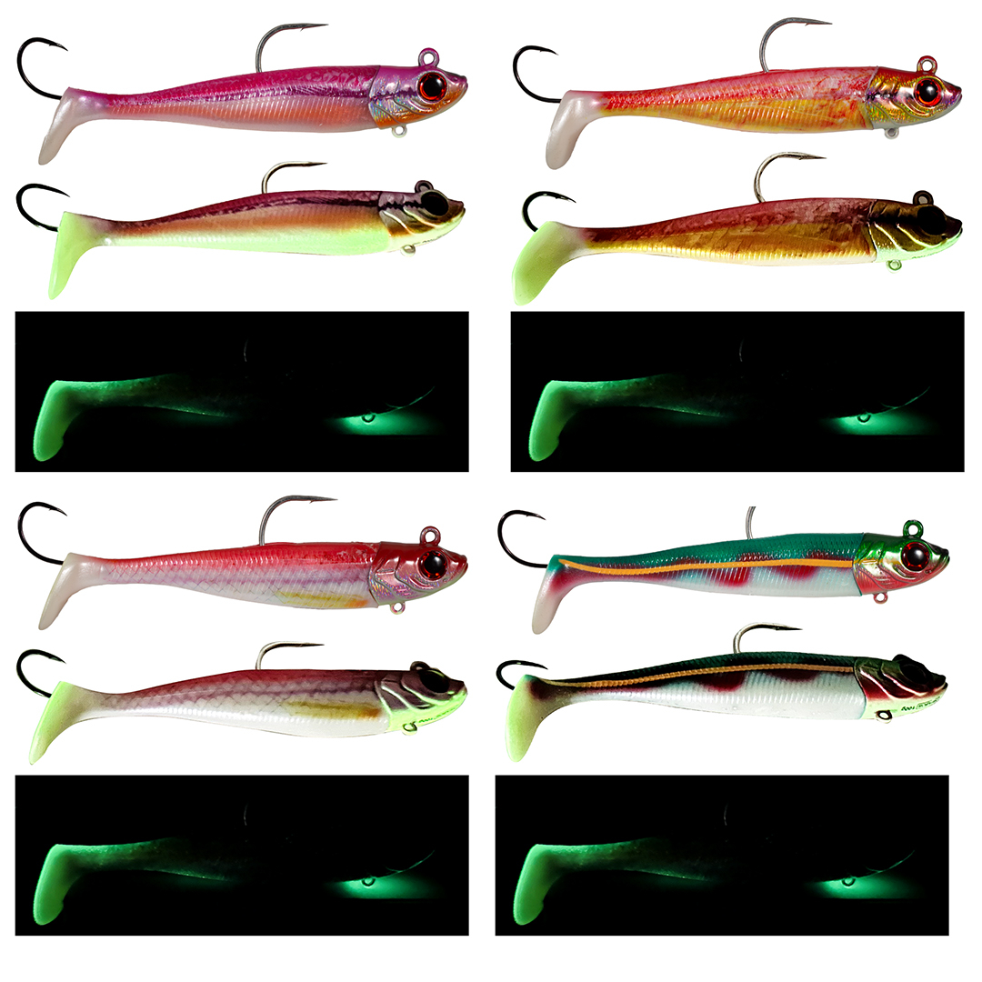 SEABOR DEEP FAKE 200GR 2+1 SİLİKON YEM GREEN UV - Görsel 2