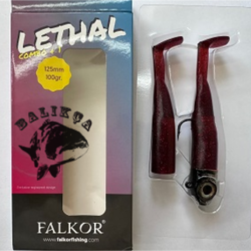 Falkor Lethal Combo +1 100gr Silikon Yem KIRMIZI